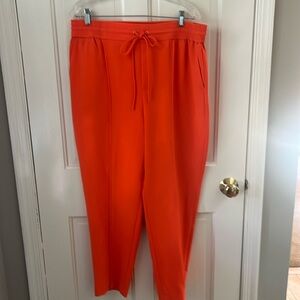 Nine West Pants Women Pull On Slim Straight Drawstring Pocket Size 16